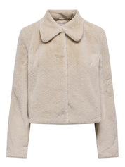 Macy Cream faux Fur Jacket