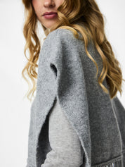 Julie Grey Fringe Poncho