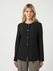 Ventura Button Detail O-neck Blazer