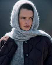 Milu Ribbed Knit Scarf Balaclava