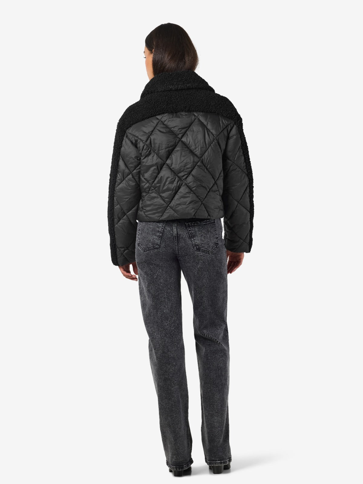 Gemma Quilted Puffer with Shearling Detail