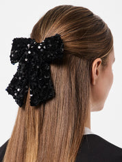 Kam Sequin Hair Bow Clip