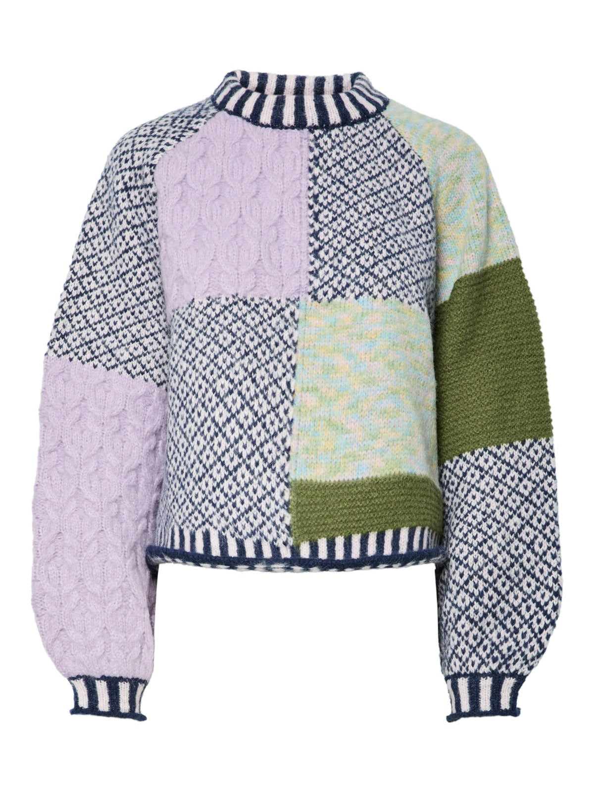 Remix High Neck Chunky Knit Jumper