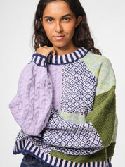 Remix High Neck Chunky Knit Jumper