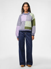 Remix High Neck Chunky Knit Jumper
