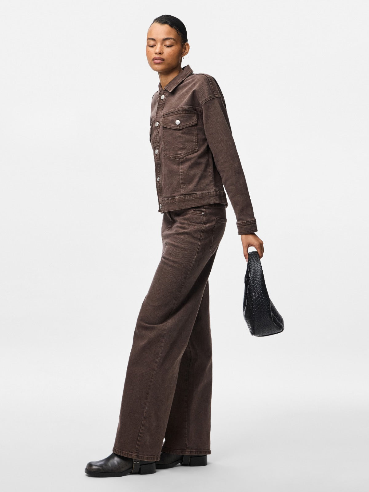 Selma Brown Wide Leg Jeans