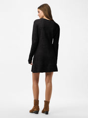 Junna Black Knitted Mini Dress