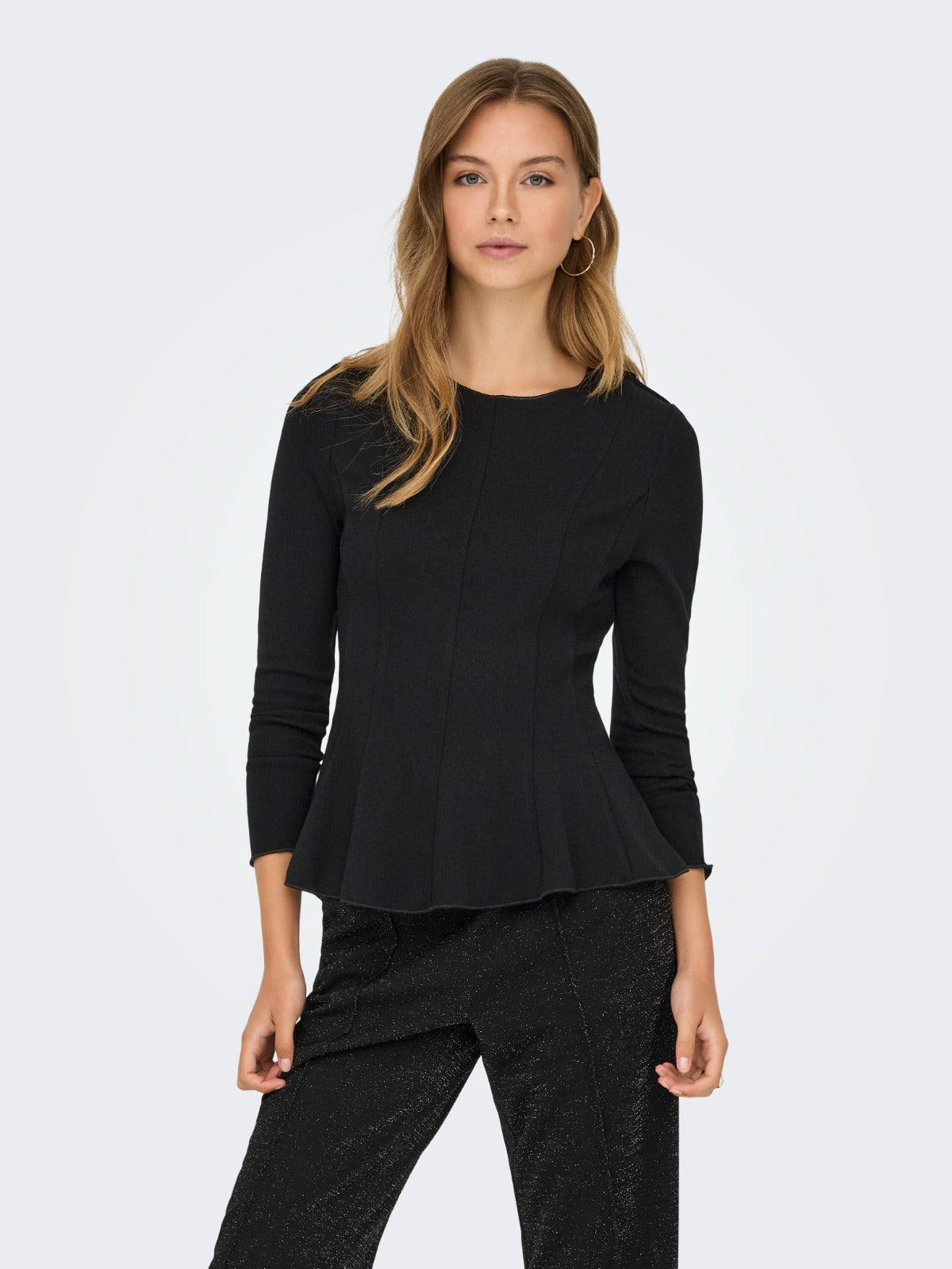 Kenya Peplum Long Sleeve Top