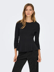Kenya Peplum Long Sleeve Top