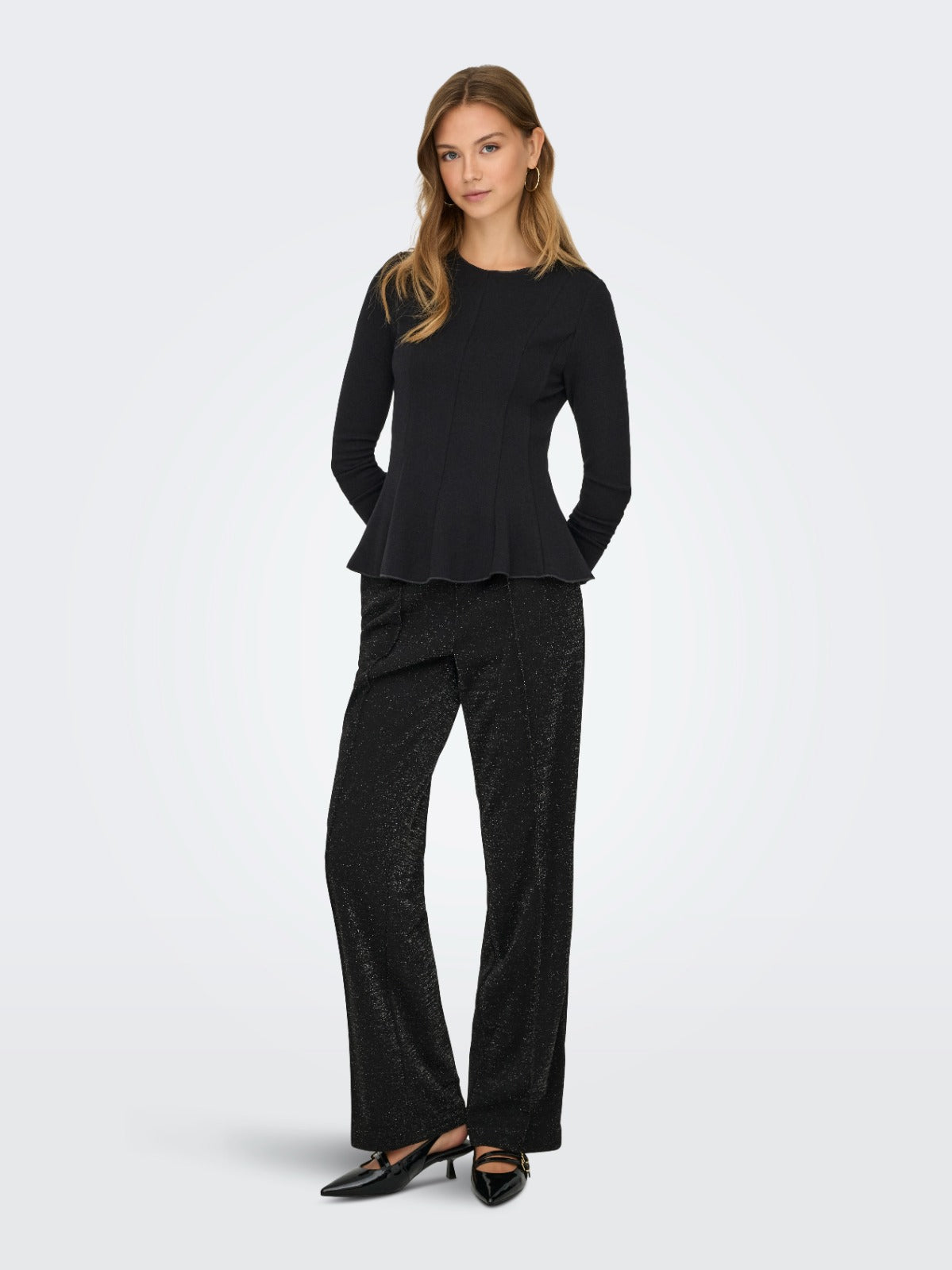 Kenya Peplum Long Sleeve Top