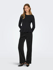 Kenya Peplum Long Sleeve Top