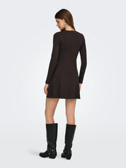 Kenya Peplum Long Sleeve Dress