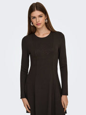 Kenya Peplum Long Sleeve Dress