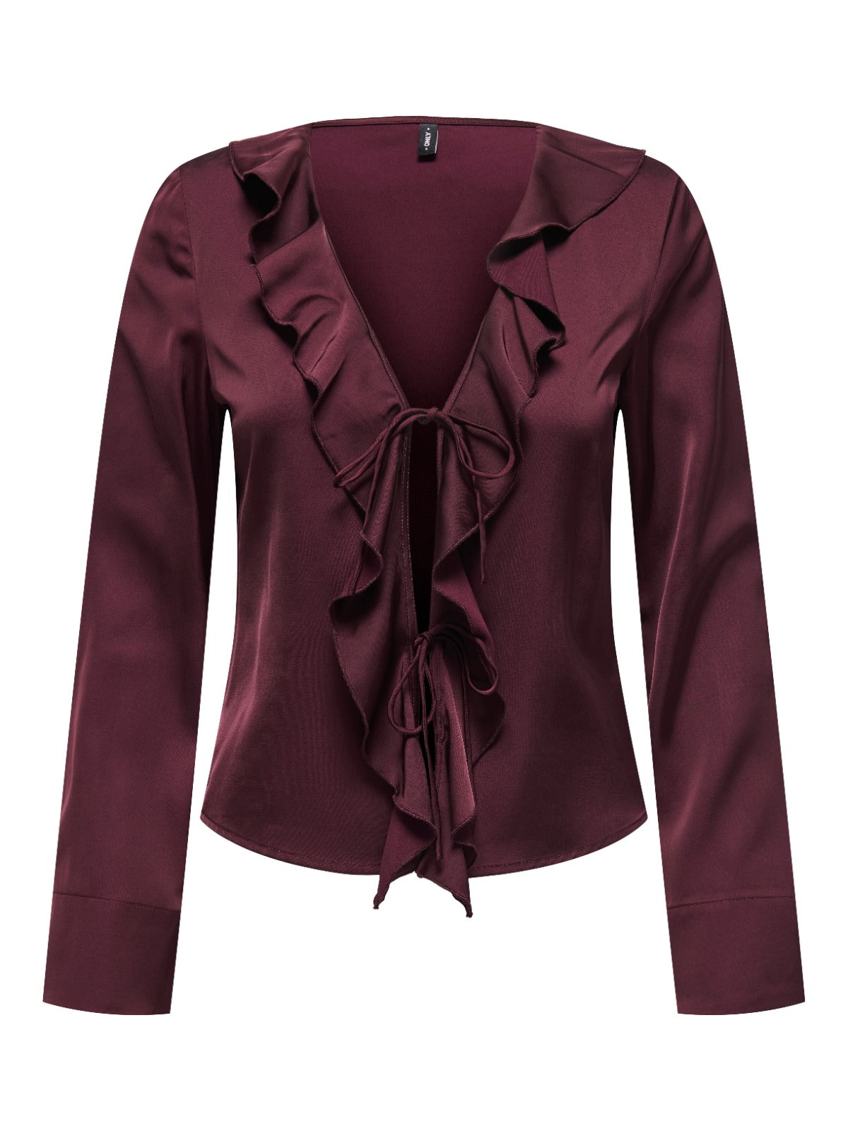 Mika Satin Frill Front Blouse
