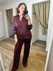 Mika Satin Shirt Blouse