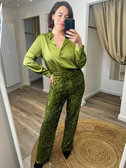 Mika Satin Shirt Blouse