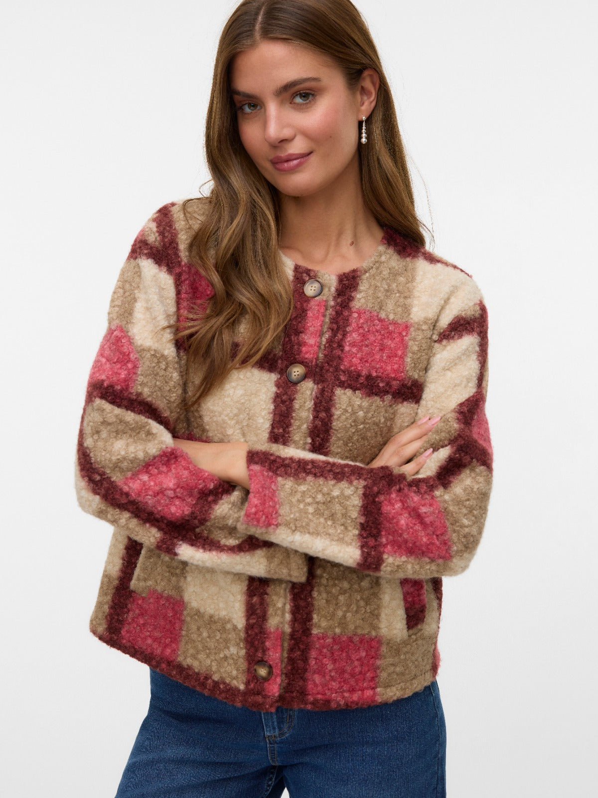 Tara Checked Boucle Jacket