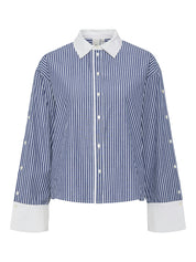 Stria Button Pinstripe Shirt