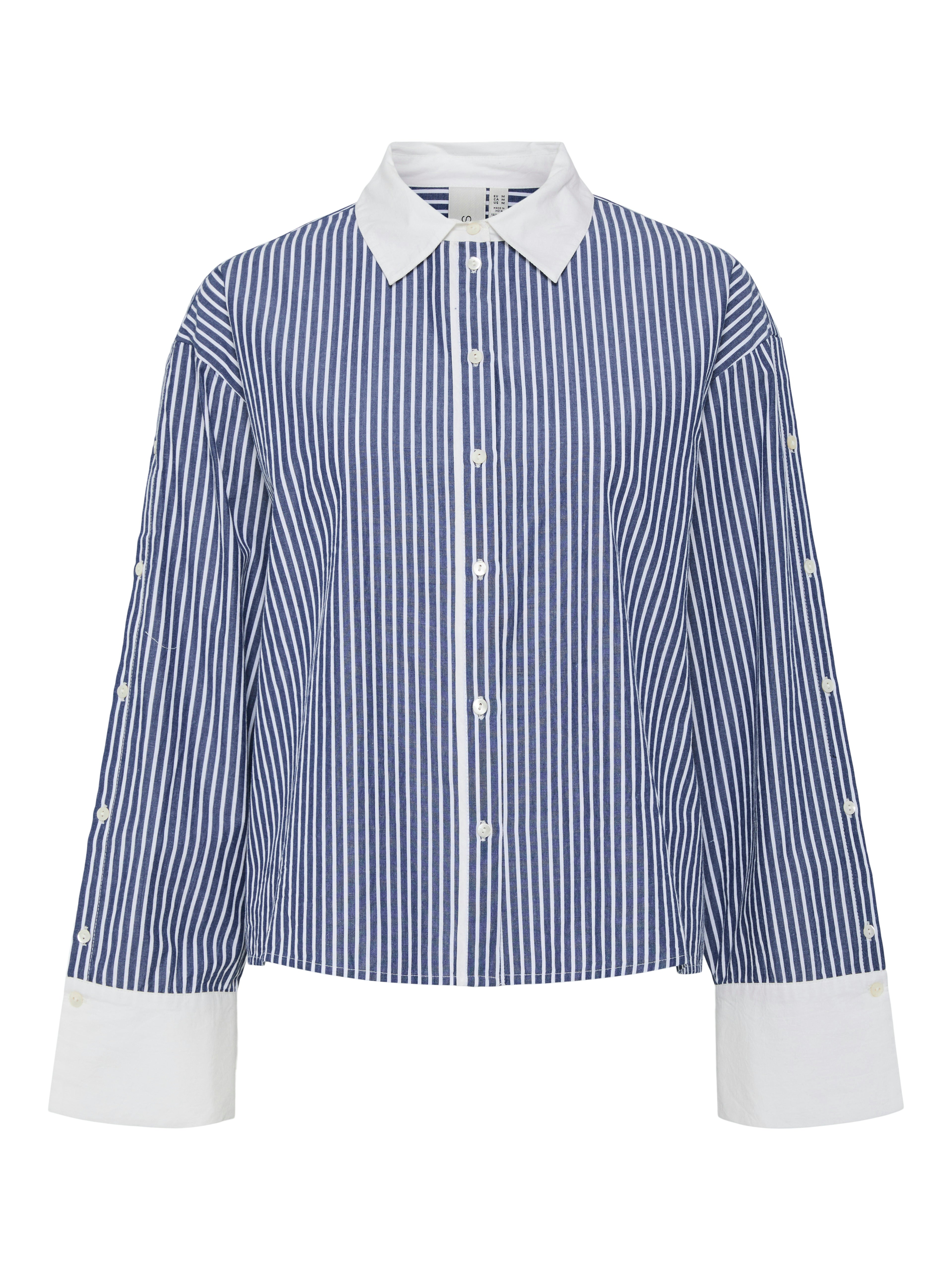 Stria Button Pinstripe Shirt