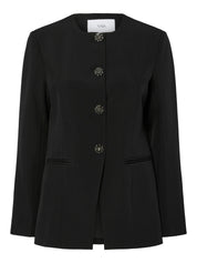 Ventura Button Detail O-neck Blazer