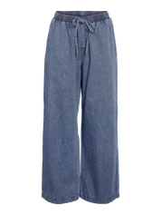 Enza Soft Denim Wide Leg Trousers