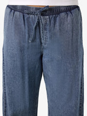 Enza Soft Denim Wide Leg Trousers