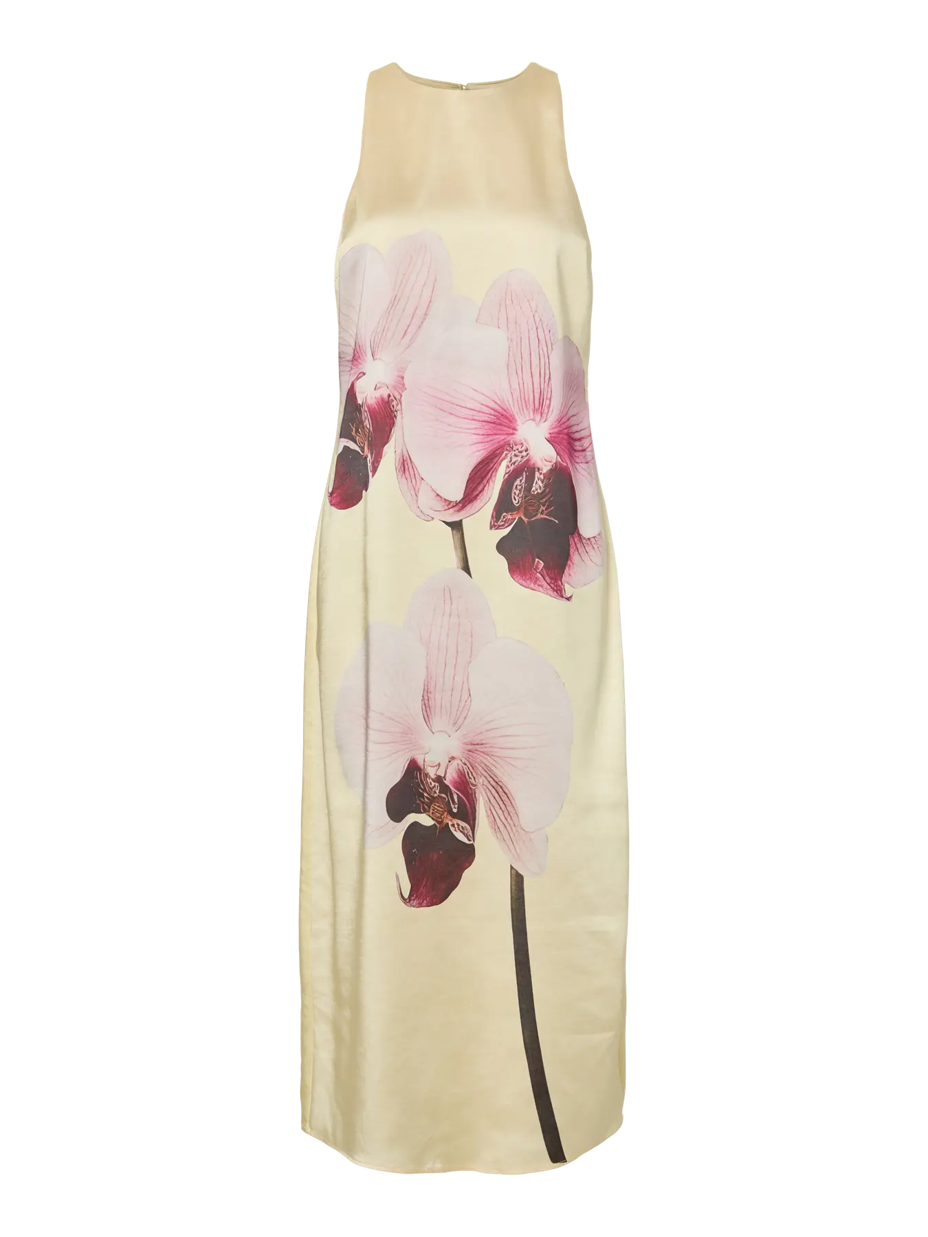 Orchinda satin Midi Dress