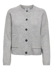 Piedmont Light Grey Button Cardigan