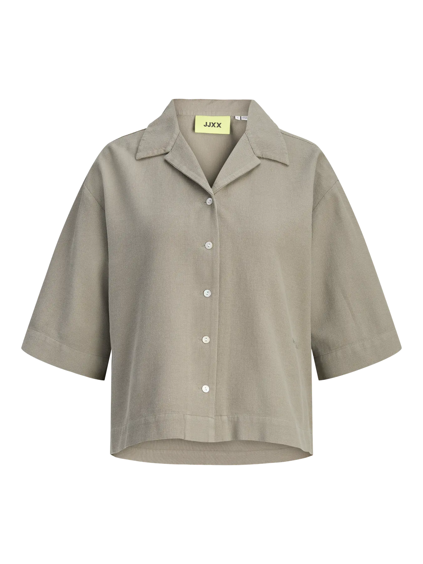 Global Waffle Resort Shirt Taupe