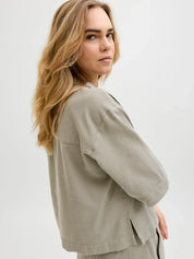 Global Waffle Resort Shirt Taupe