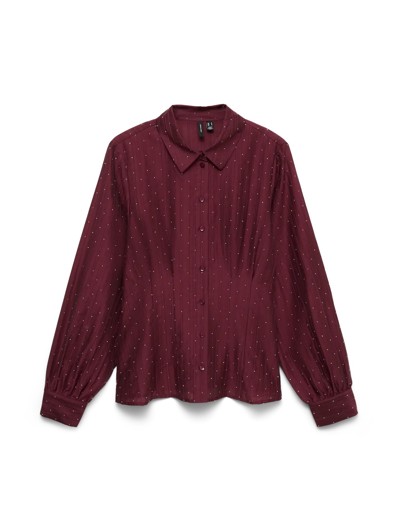 Vicca Wine Stud Waisted Shirt