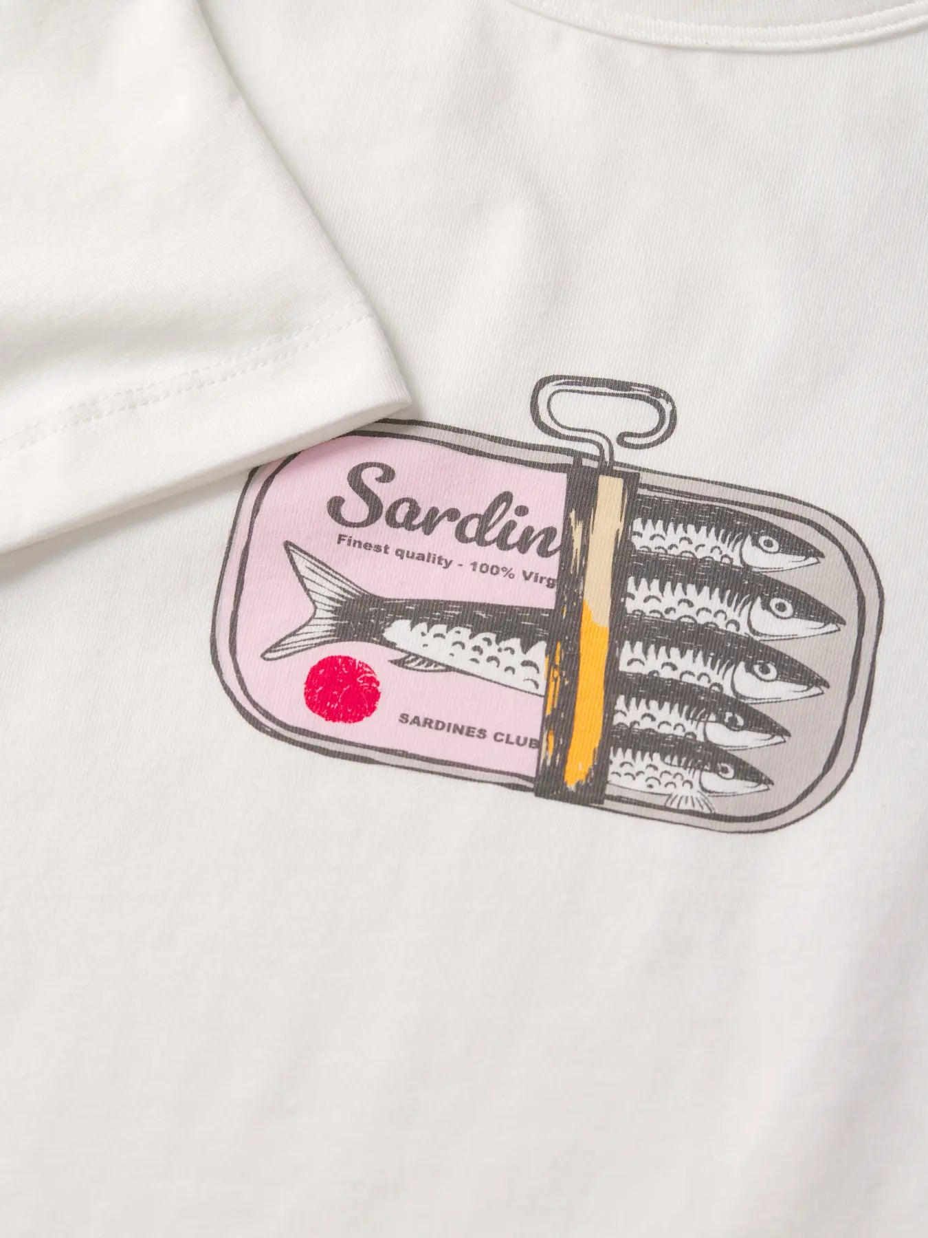 Gigi Sardines Print White T-shirt