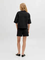 Global Waffle Resort Shirt Black