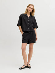 Global Waffle Resort Shirt Black