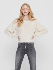 Elsa Jewelled Neck Knit Jumper