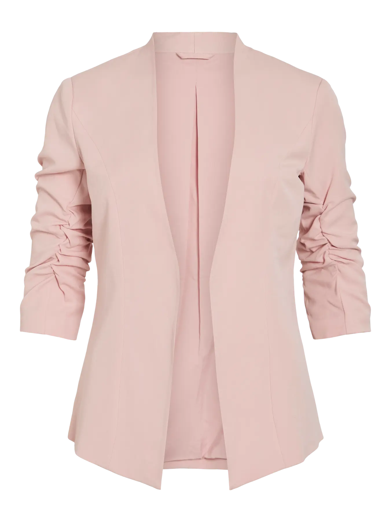Her Blazer with Ruched Sleeves Pink
