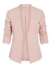 Her Blazer with Ruched Sleeves Pink