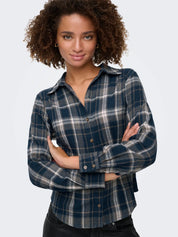 Maddie Fitted Checked Shirt