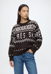 Apres Ski Knit Jumper Brown