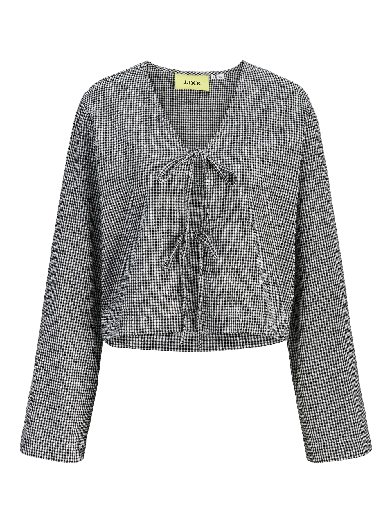 Zoe Seersucker Tie Front Blouse