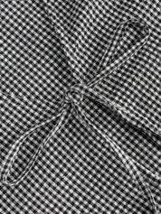 Zoe Seersucker Tie Front Blouse