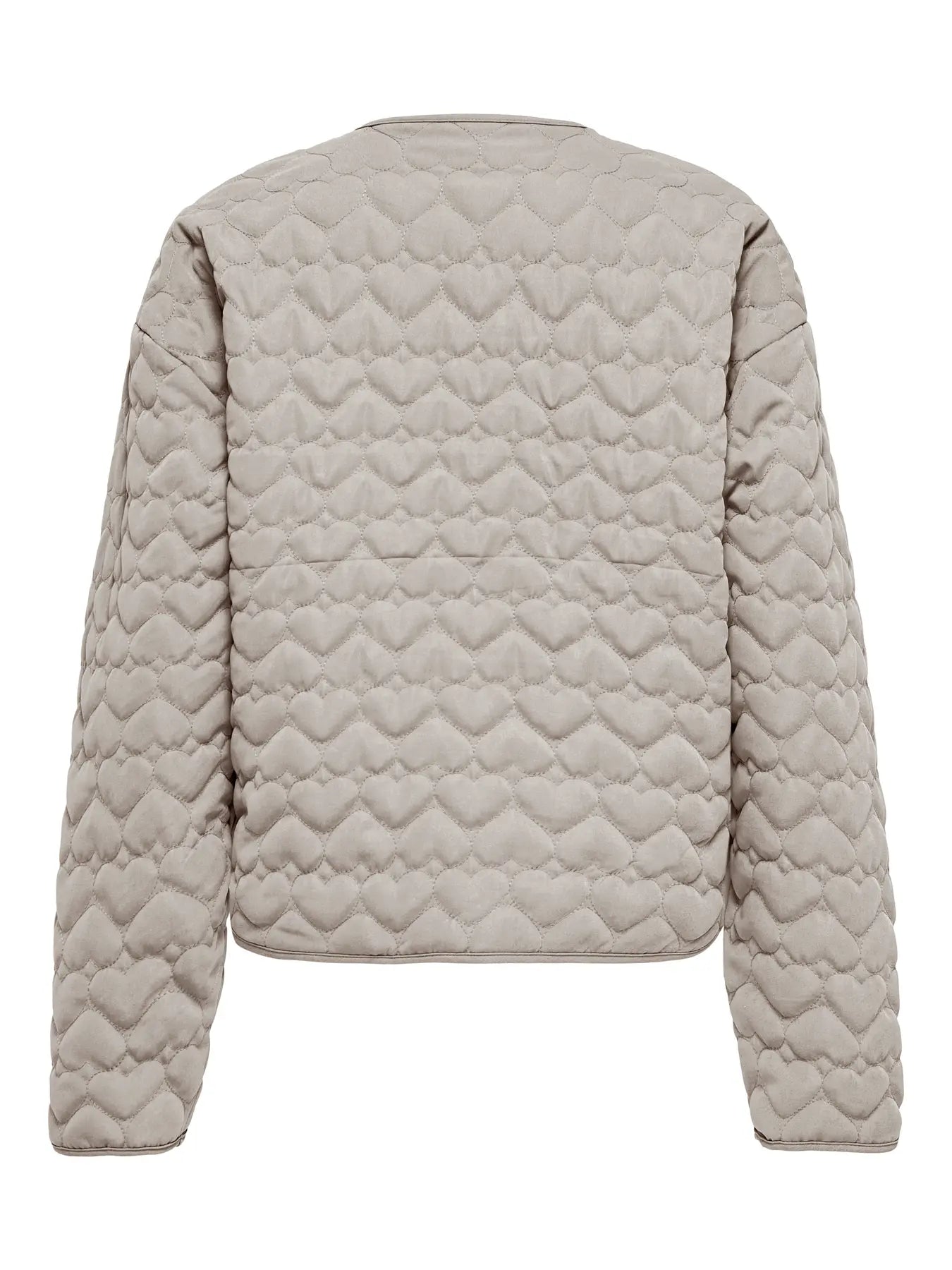 Heart Quilted Jacket Yellow