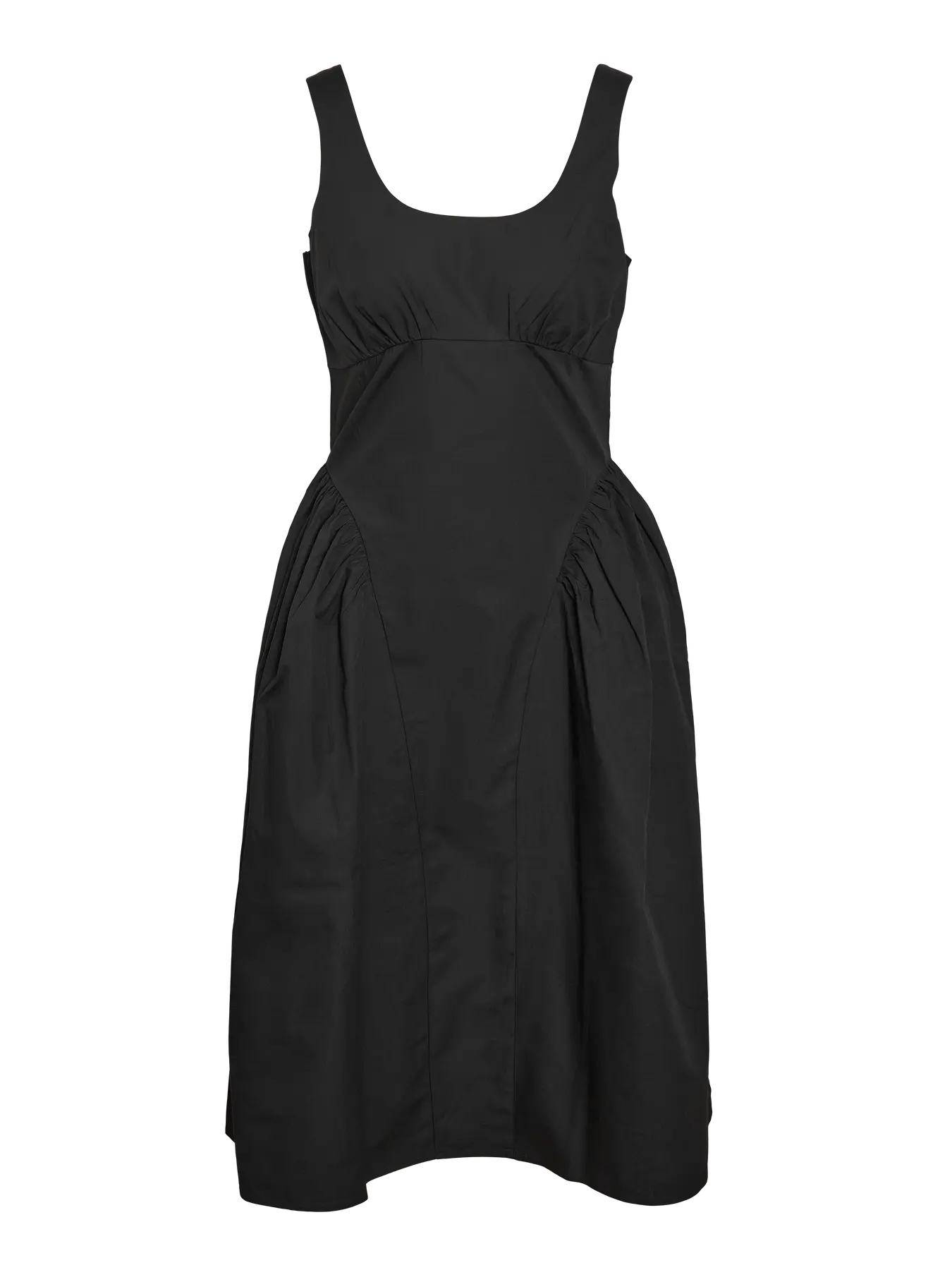 Asta Strap Midi Dress Black