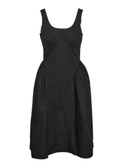 Asta Strap Midi Dress Black