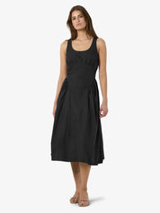 Asta Strap Midi Dress Black