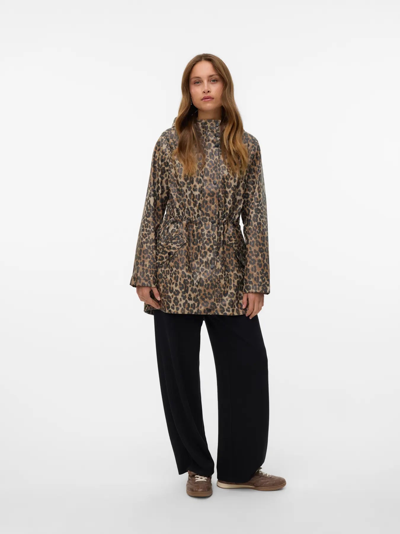 VERO MODA Malou Leopard Printed Rain Coat