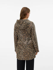 VERO MODA Malou Leopard Printed Rain Coat