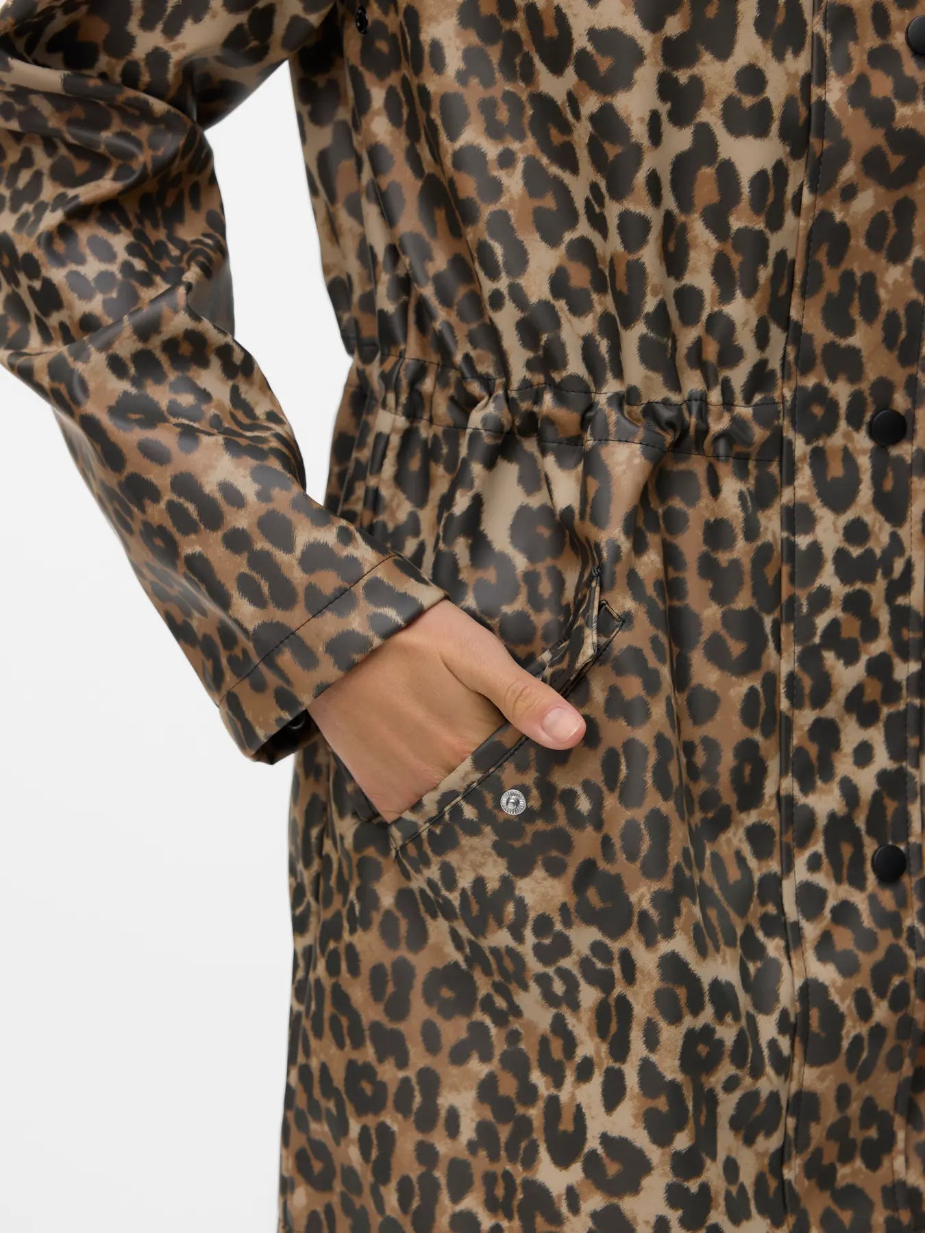 VERO MODA Malou Leopard Printed Rain Coat