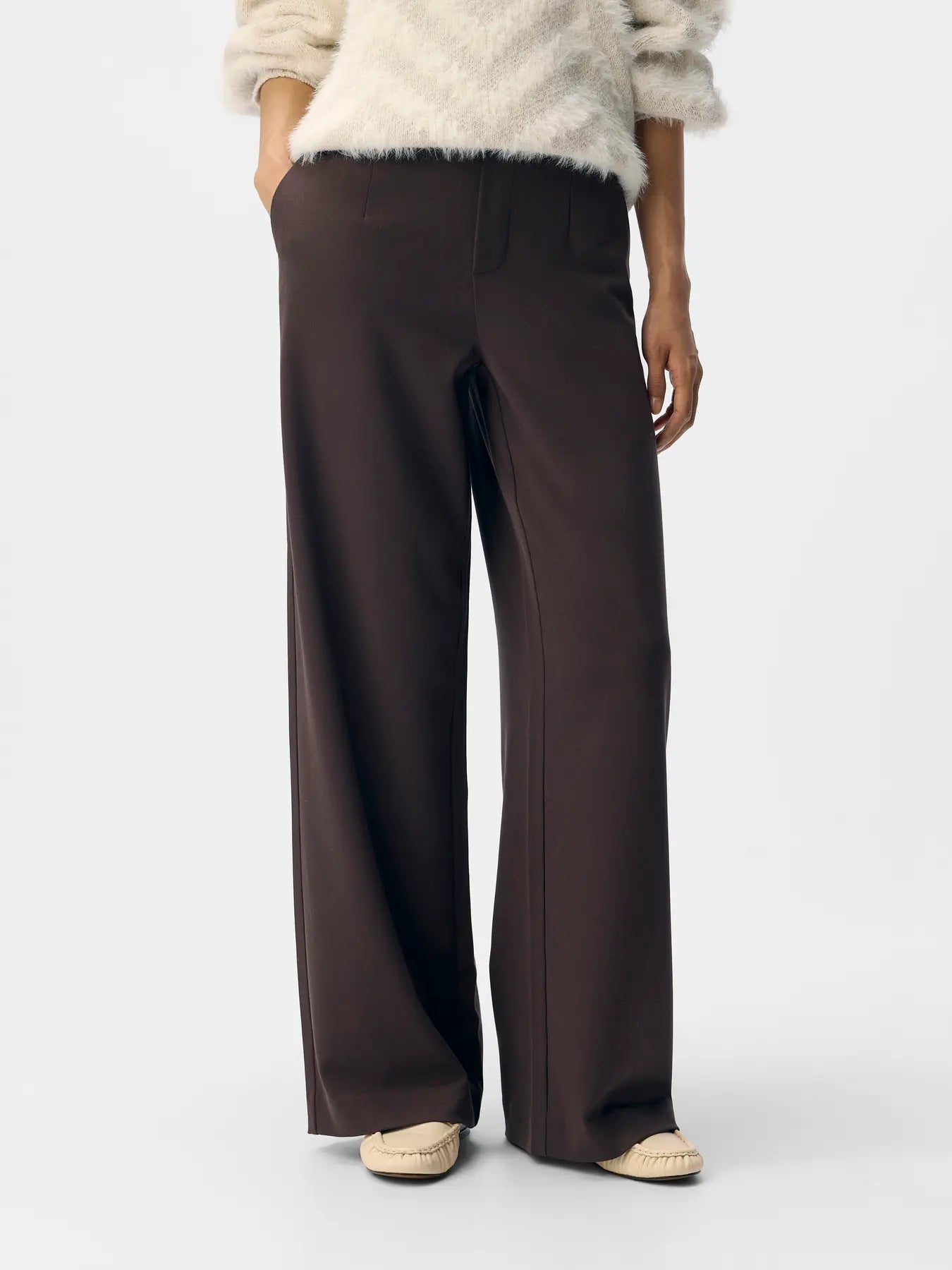 Lisa Brown Wide Leg Trousers