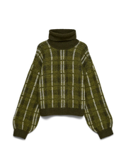 Toby High Neck Balloon Sleeve Knit Jumper